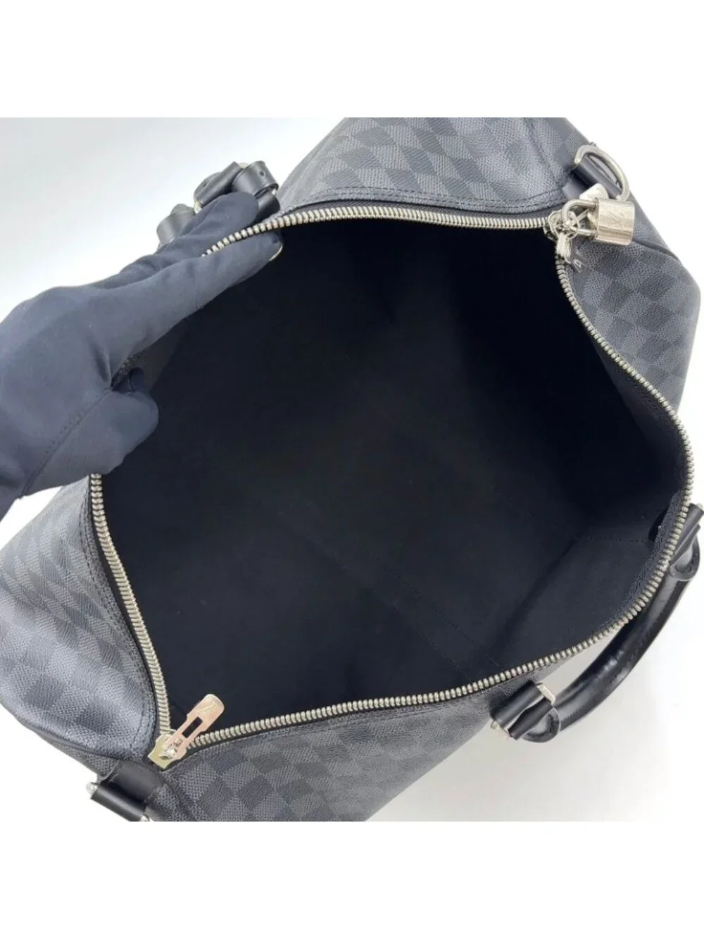 Louis Vuitton Keepall Bandouliere 45 Damier Graphite Leather
